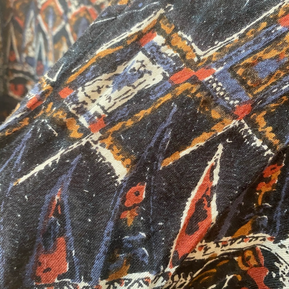 Volcom Aztec Wrap Blouse With Bubble Sleeves - image 3